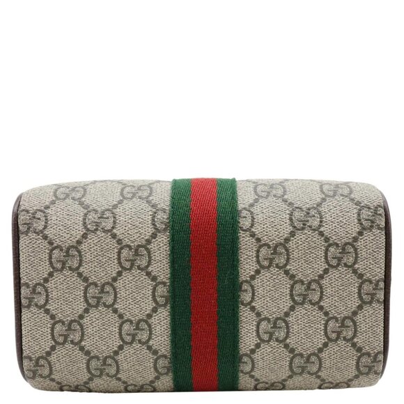 Gucci Ophidia Mini GG Supreme Canvas Boston Shoulder Bag Beige 838478 - Picture 10 of 13